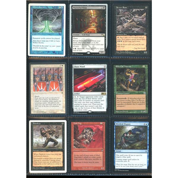 Lot Of 9 Various Magic The Gathering Cards Various Sets & Colors