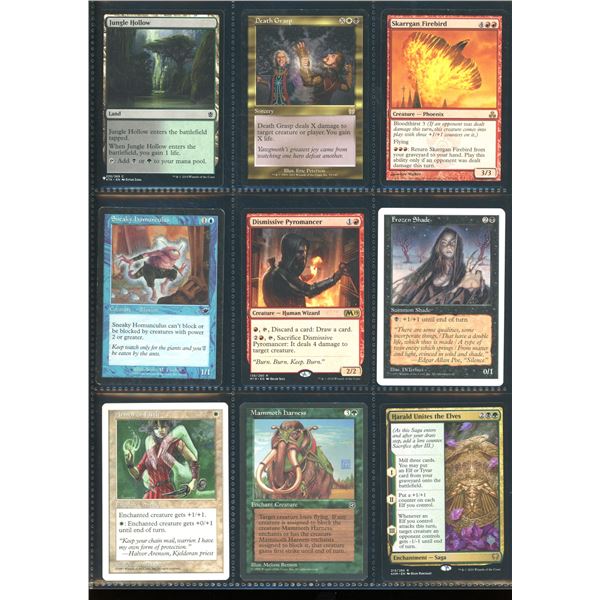 Lot Of 9 Various Magic The Gathering Cards Various Sets & Colors