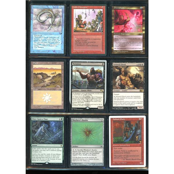 Lot Of 9 Various Magic The Gathering Cards Various Sets & Colors