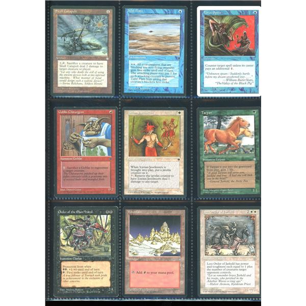 Lot Of 9 Various Magic The Gathering Cards Various Sets & Colors