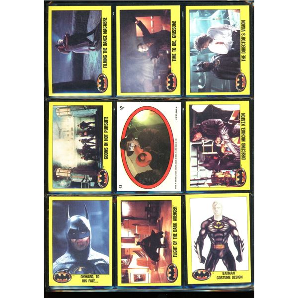 Lot Of 9 Various Batman Collector Cards