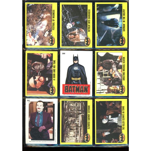 Lot Of 9 Various Batman Collector Cards