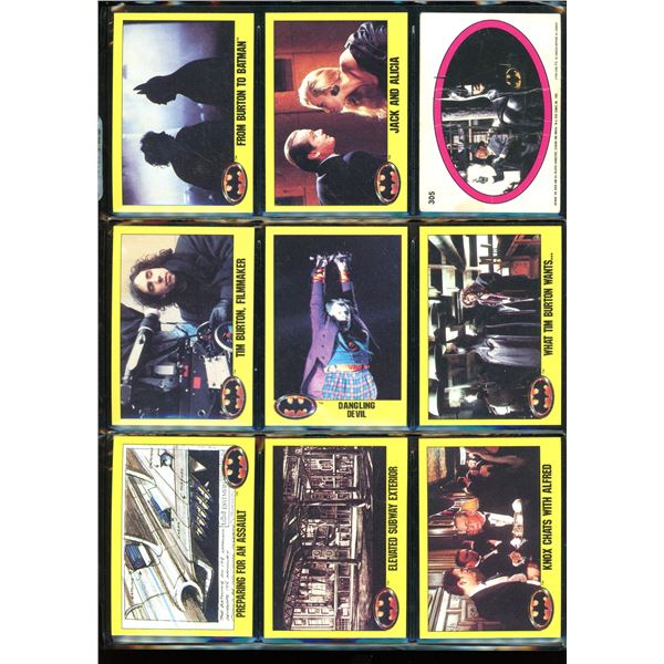 Lot Of 9 Various Batman Collector Cards
