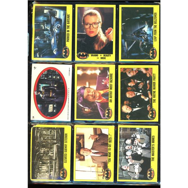 Lot Of 9 Various Batman Collector Cards