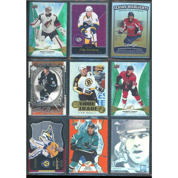 Lot Of 9 Hockey Insert & Rookie Cards Various Teams & Players