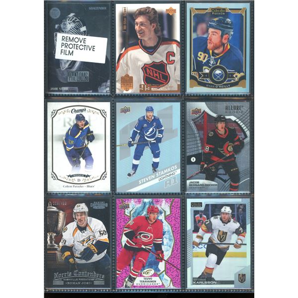 Lot Of 9 Hockey Insert & Rookie Cards Various Teams & Players