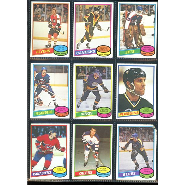 1980-81 OPC O-Pee-Chee Lot Of 9 Vintage Cards Various Teams & Players