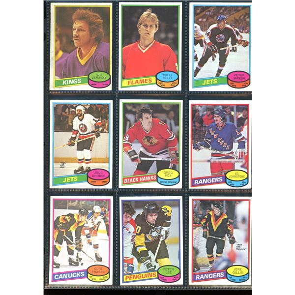 1980-81 OPC O-Pee-Chee Lot Of 9 Vintage Cards Various Teams & Players