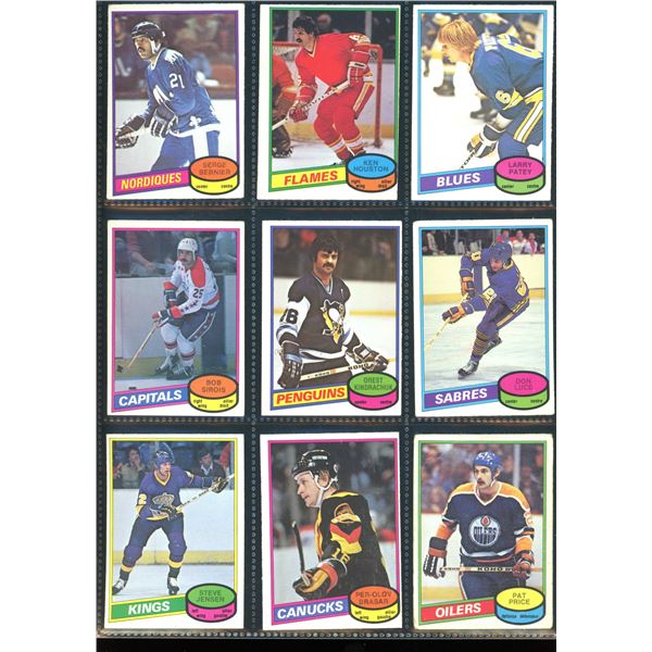 1980-81 OPC O-Pee-Chee Lot Of 9 Vintage Cards Various Teams & Players