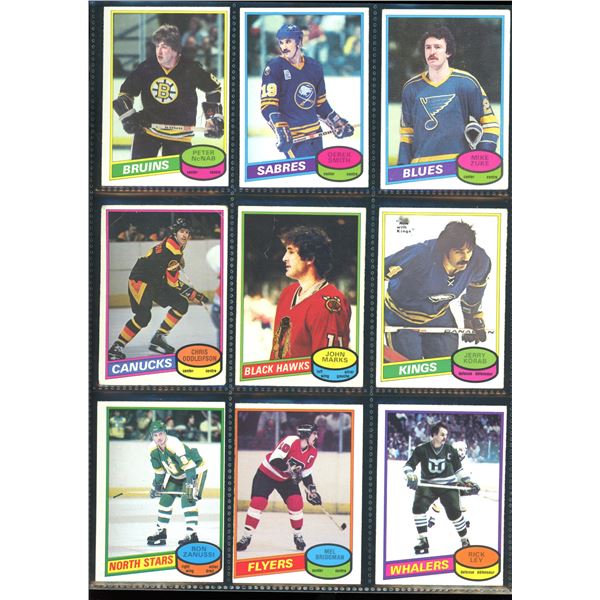 1980-81 OPC O-Pee-Chee Lot Of 9 Vintage Cards Various Teams & Players