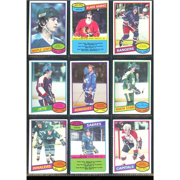 1980-81 OPC O-Pee-Chee Lot Of 9 Vintage Cards Various Teams & Players