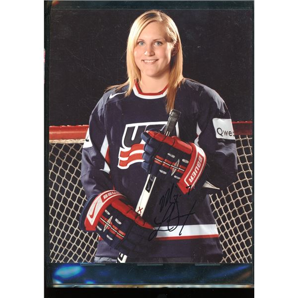 Monique Lamoureux Team USA Autographed 8x10 Photo
