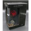 Image 1 : New Black Game Of Thrones Glass Beer Stein Targaryen 3D Rotating Emblem