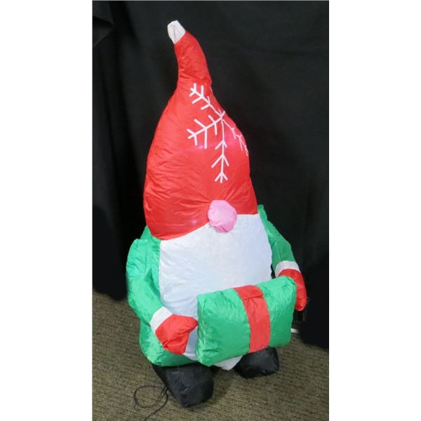 Christmas Electric inflatable Gnome 3.5 Ft Tall