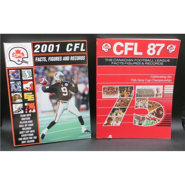 2 CFL Figure Facts & League Books 1987 & 2001