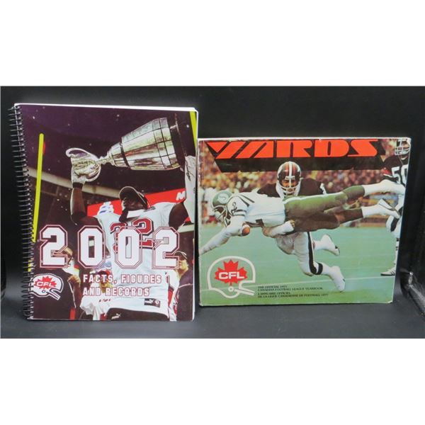 2 CFL Figure Facts & League Books 1977 & 2002