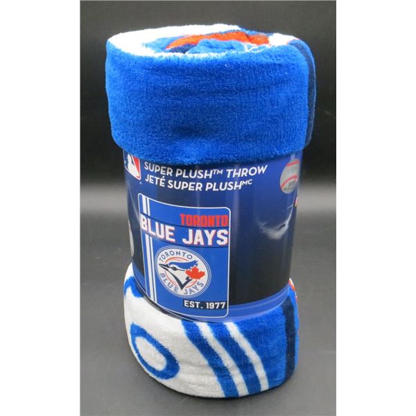 New Toronto Blue Jays Baseball 46" x 60" Plush Throw