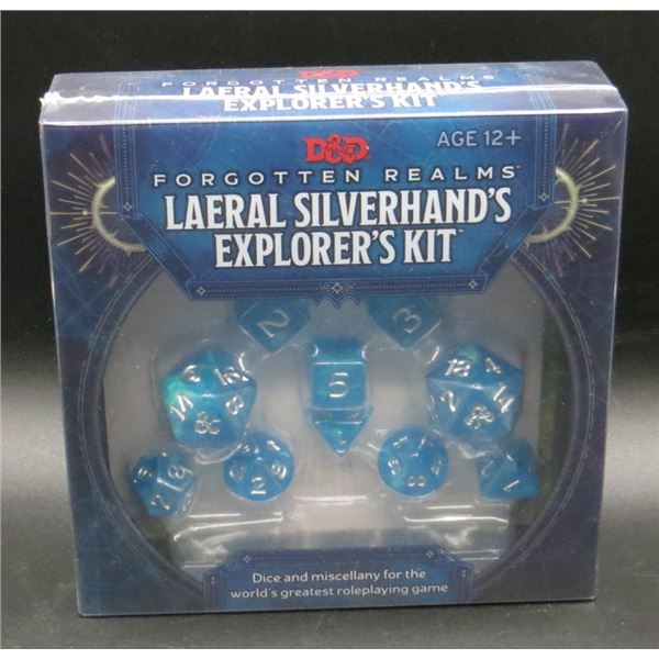 New Forgotten Realms Dice Set Laeral Silverhand's Explorer's Kit