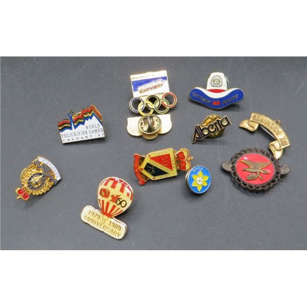 Lot Of 11 Various Collector Pins