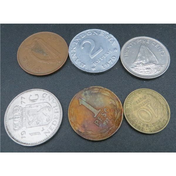 Lot of 6 Various World Coins