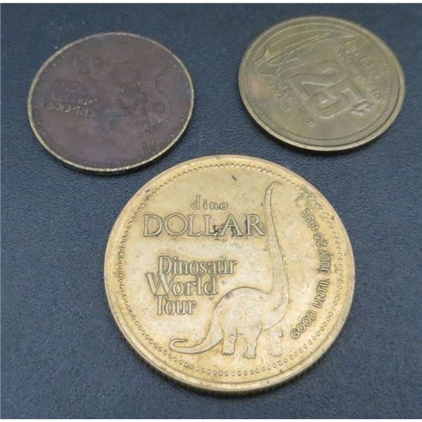 Lot of 3 Various Tokens