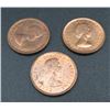 Image 2 : 3x Canadian Pennies 1958