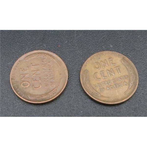 2x USA Pennies 1944
