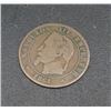 Image 1 : 1861 Napoleon III Deux Centimes Coin