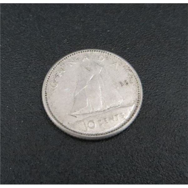 1967 Canadian Silver 10 Cent Coin