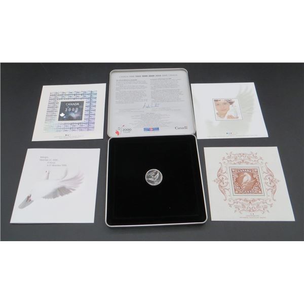 Canada Post 1999-00 Millennium Keepsake Set Of Stamps & Coin With Box
