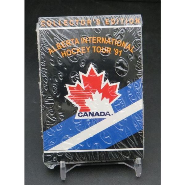 1991 Alberta International Hockey Tour Set Sealed With Vladislav Tretiak Bonus Card