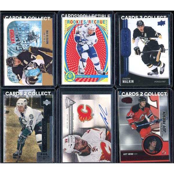 Lot Of 6 Various Hockey Cards Inserts & Rookies