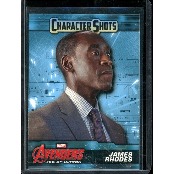 2015 Upper Deck Avengers Age of Ultron Character Shots #CS10 James Rhodes