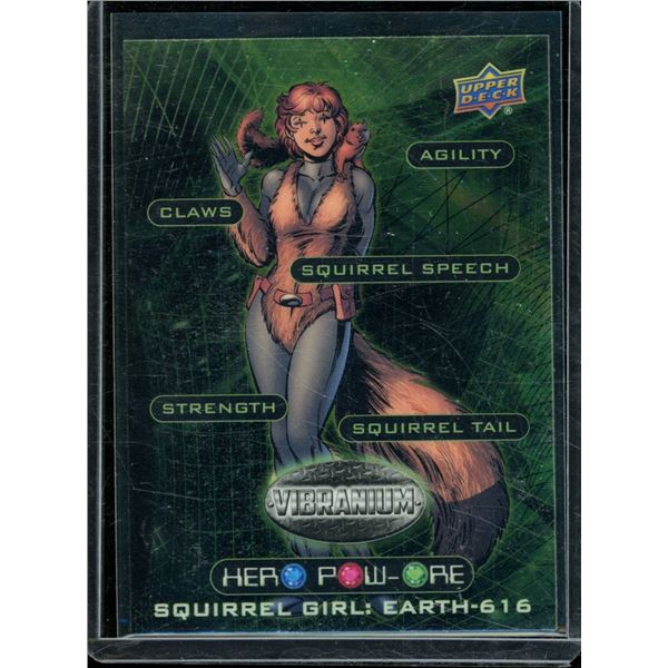 2015 Upper Deck Marvel Vibranium Hero PowOre #HP16 Squirrel Girl