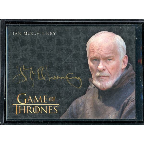2017 Rittenhouse Game of Thrones Valyrian Steel Gold Autographs Ian McEIhinney BV $40