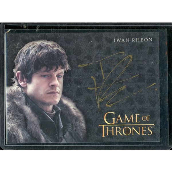 2017 Rittenhouse Game of Thrones Valyrian Steel Gold Autographs Iwan Rheon BV $40