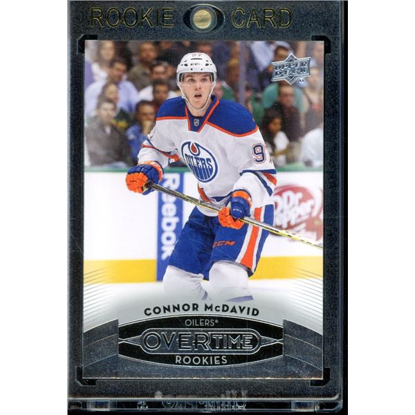 2015-16 Upper Deck Overtime #180 Connor McDavid Rookie Card BV $225