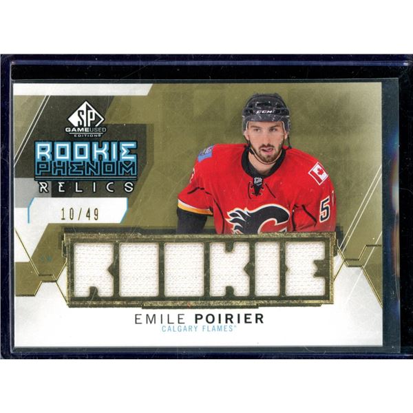 2015-16 SP Game Used Rookie Phenoms Relics Gold #RPEP Emile Poirier 10/49