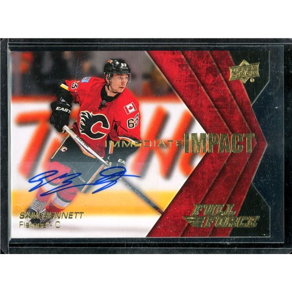 2015-16 Upper Deck Full Force Rookie Impacts Autographs #IISB Sam Bennett BV $70