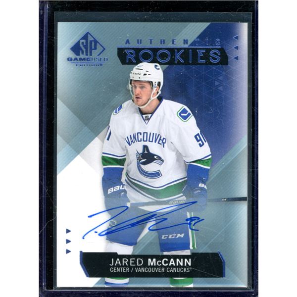 2015-16 SP Game Used Autographs Blue #128 Jared McCann BV $30