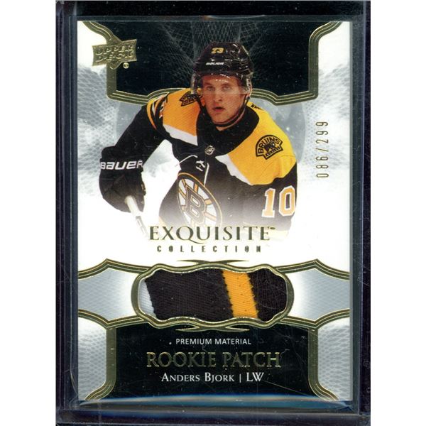 2017-18 Exquisite Collection Rookie Patches #RPAB Anders Bjork 86/299 BV $35