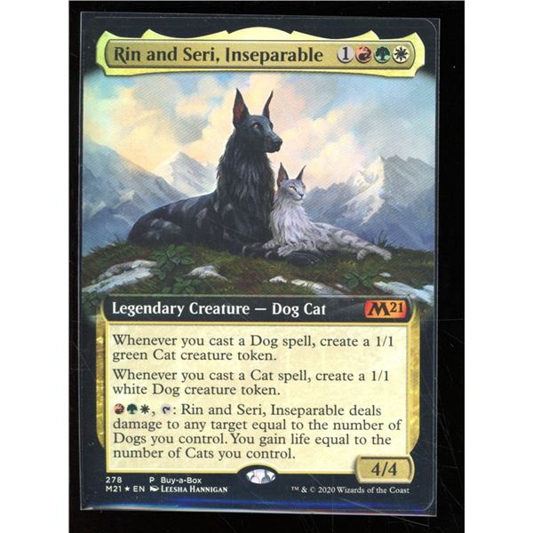 Magic the Gathering Rin and Seri, Inseparable Extended Art FOIL Core Set 2021