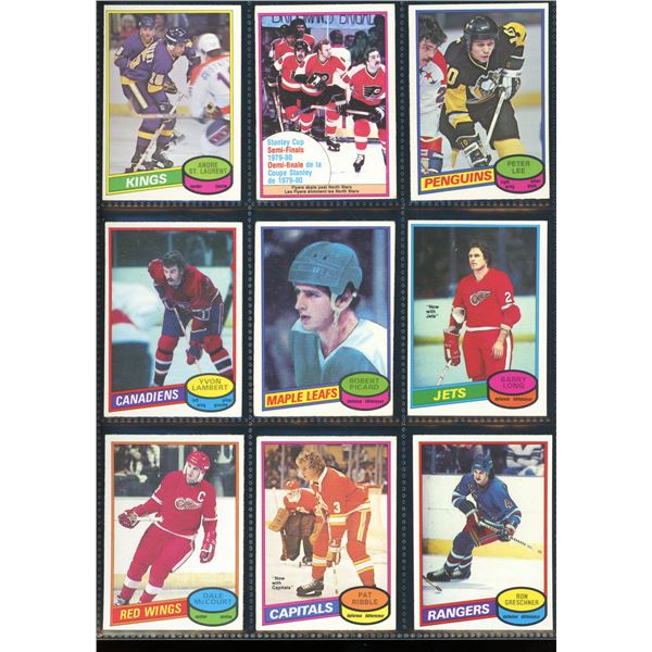 1980-81 OPC O-Pee-Chee Lot Of 9 Vintage Cards Various Teams & Players