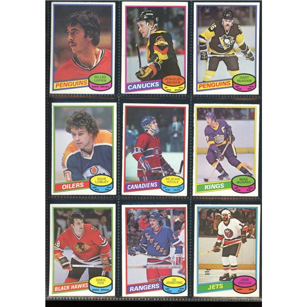 1980-81 OPC O-Pee-Chee Lot Of 9 Vintage Cards Various Teams & Players