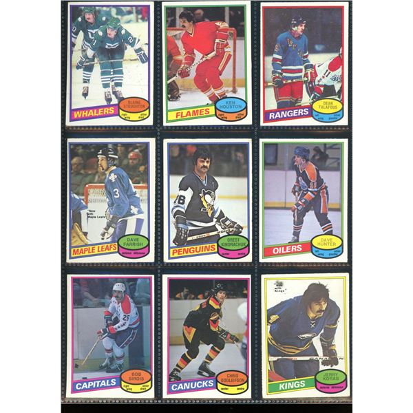 1980-81 OPC O-Pee-Chee Lot Of 9 Vintage Cards Various Teams & Players