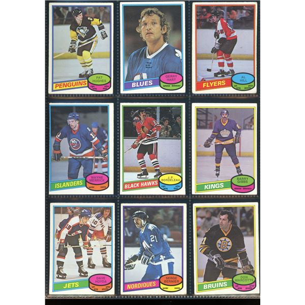 1980-81 OPC O-Pee-Chee Lot Of 9 Vintage Cards Various Teams & Players