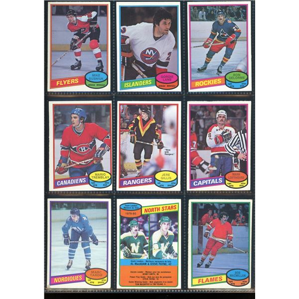 1980-81 OPC O-Pee-Chee Lot Of 9 Vintage Cards Various Teams & Players