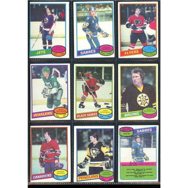 1980-81 OPC O-Pee-Chee Lot Of 9 Vintage Cards Various Teams & Players