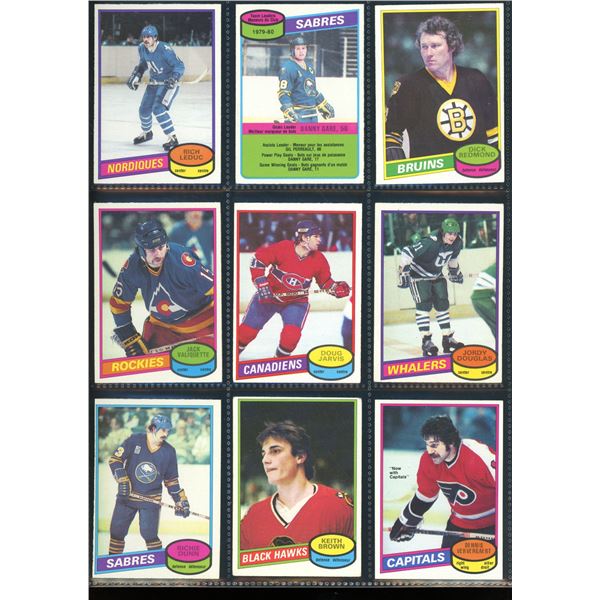 1980-81 OPC O-Pee-Chee Lot Of 9 Vintage Cards Various Teams & Players