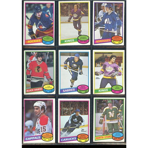 1980-81 OPC O-Pee-Chee Lot Of 9 Vintage Cards Various Teams & Players